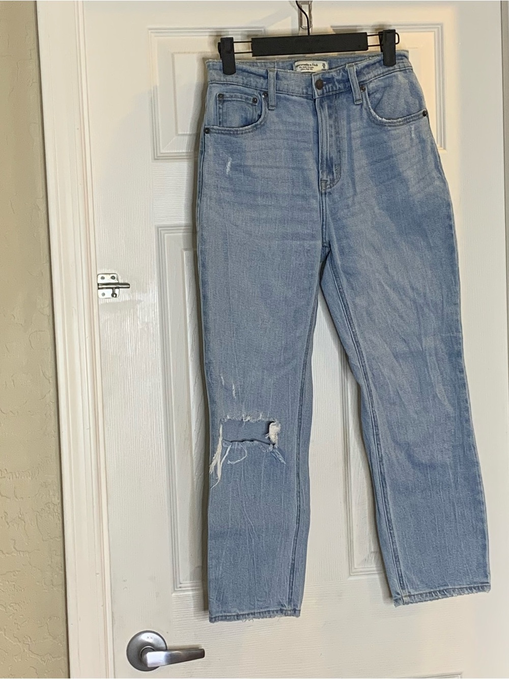 Abercrombie & Fitch The Ankle Straight Ultra High Rise Jeans Size 25/0 S - Picture 3 of 8